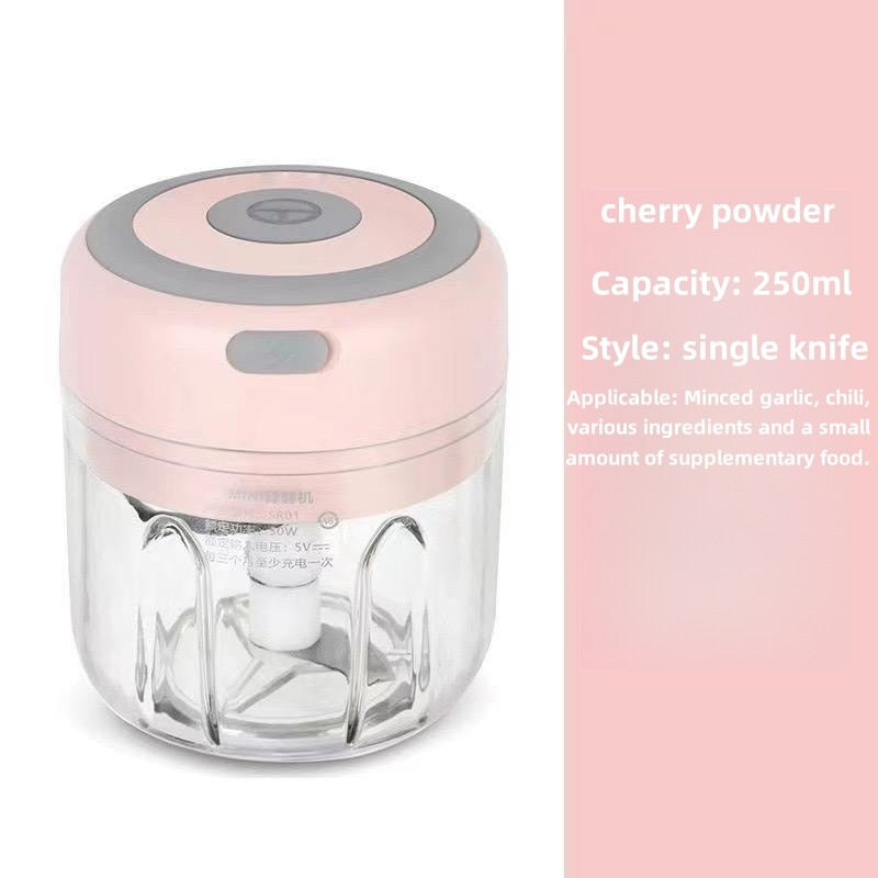 100/250mLmini chopper USB Electric Mincer Electric meat grinderchopper USB ChargingBlenders crusher Food processor