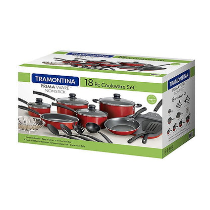 Tramontina Primaware 18 Piece Non-stick Cookware Set, Steel Graynonstick cookware set for kitchen