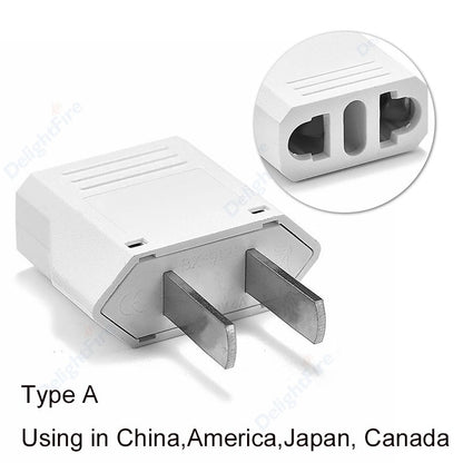 US Travel Electrical Socket EU To US Power Adapter American European Australia US AU EU Euro AC Plug Converter Outlet Socket