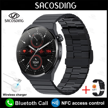 2023 NFC Smart Watch Men GT3 Pro AMOLED 390*390 HD Screen Heart Rate Bluetooth Call IP68 Waterproof SmartWatch For Huawei Xiaomi