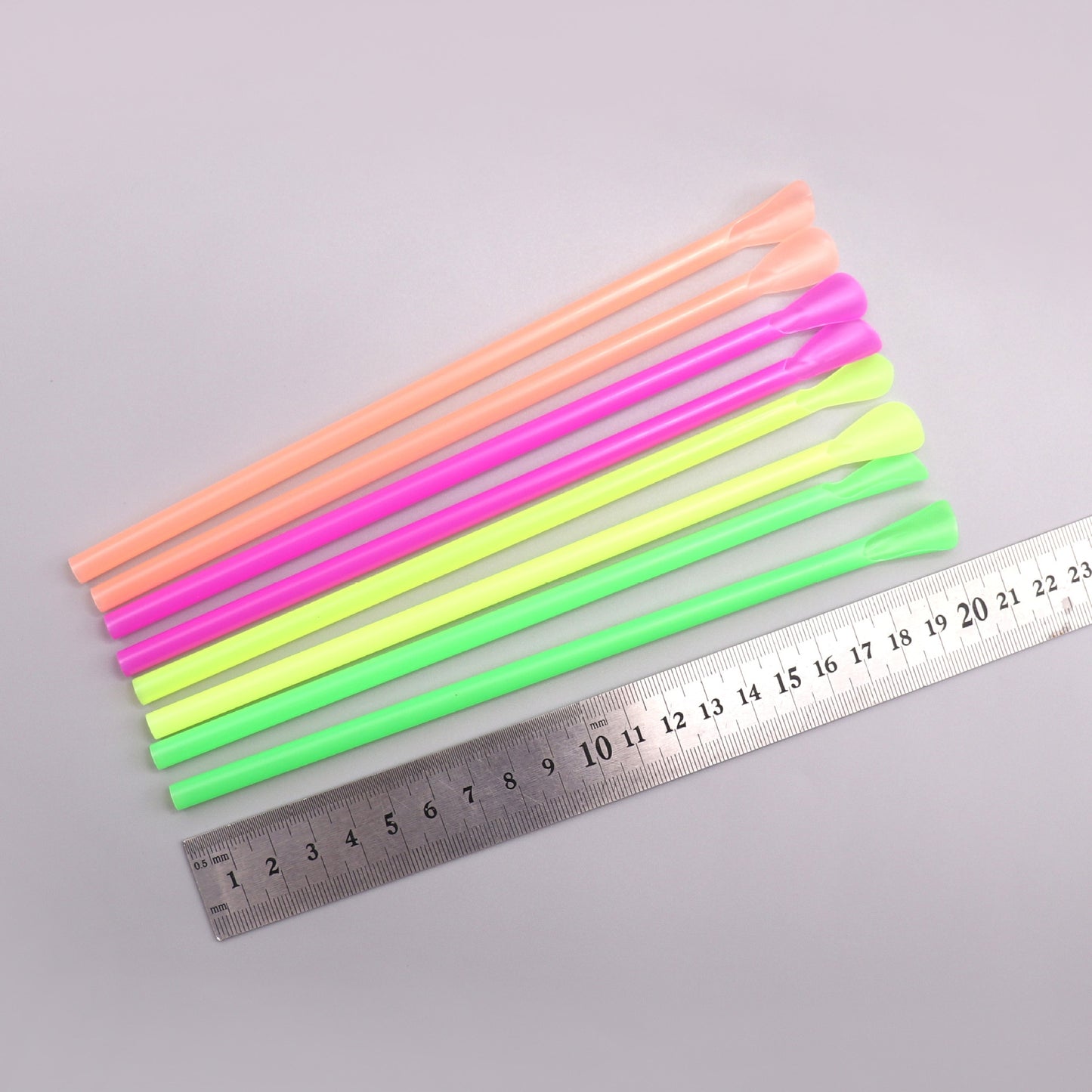 500Pcs plastic Straws Drinking Straw Spoon Bar Pub Slush Straw For Birthday Celebration Party Supplies New Fast Delivery