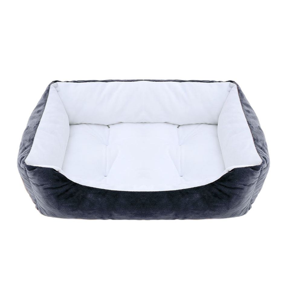 Bed for Dog Cat Pet Square Plush Kennel Medium Small Dog Sofa Bed Cushion Pet Calming Dog Bed House Pet Supplies Accessories