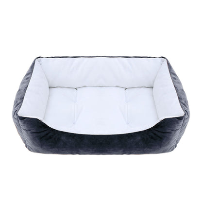 Bed for Dog Cat Pet Square Plush Kennel Medium Small Dog Sofa Bed Cushion Pet Calming Dog Bed House Pet Supplies Accessories