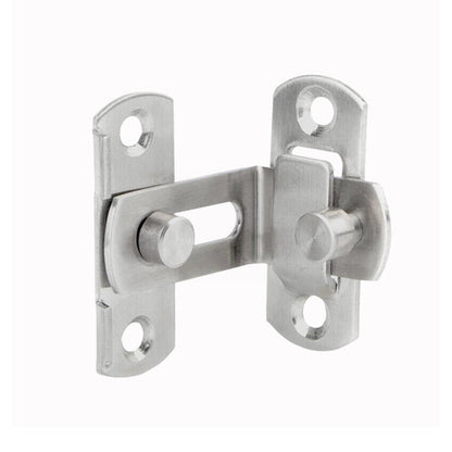 90 Degree Stainless Steel Door Latch Right Angle Sliding Latch Screw Locker Bending With Door Accessories Lock Screws Hardw A1V5