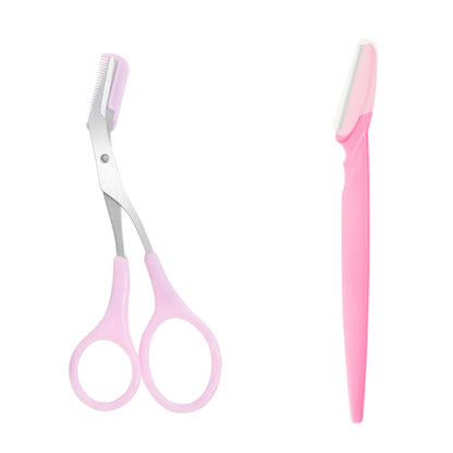 Eyebrow Trimmer Scissor Beauty Products for Women Eyebrow Scissors  with Comb Stainless Steel Makeup Tools Beauty Scissors