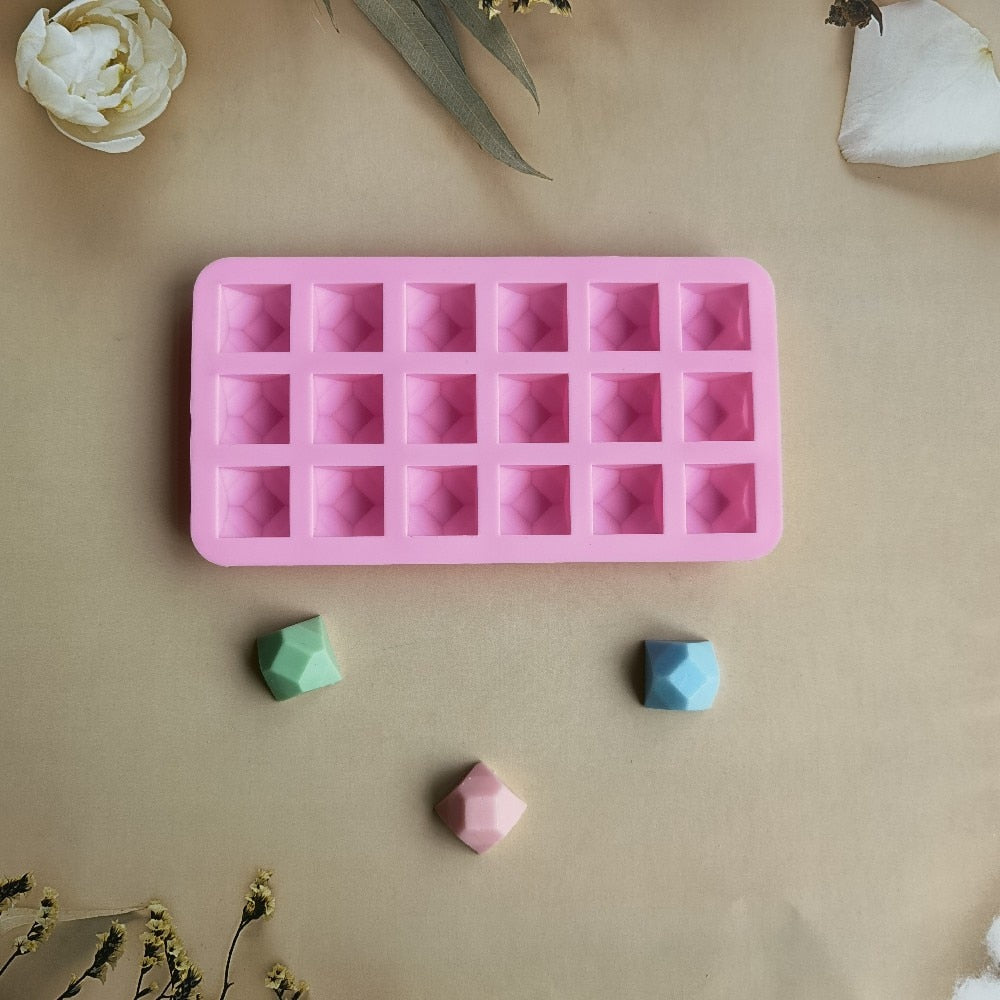 18 Hole Masonry Shaped Cake Mold Silicone Chocolate Mold Cookie Candy Baking Mould Pastry Making Tray Cake Decorating Tools