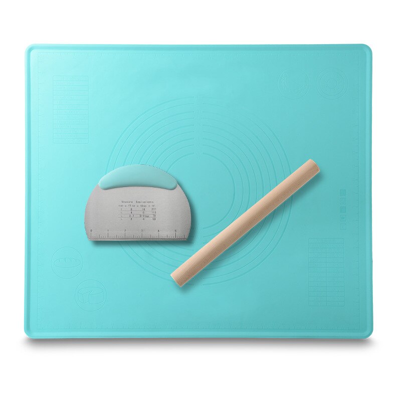 Silicone Mat large Baking Accessories Bakery Kitchen Rolling Pin Noodle Knife for Dough Confectionery Kneading Pad Pizza Board