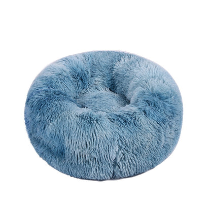 Pet Cat Bed Cushion Comfortable Donut Round Plush Kennel Pet Dog Nest Bed Winter Ultra Soft Washable Pet Bed for Dogs Cats