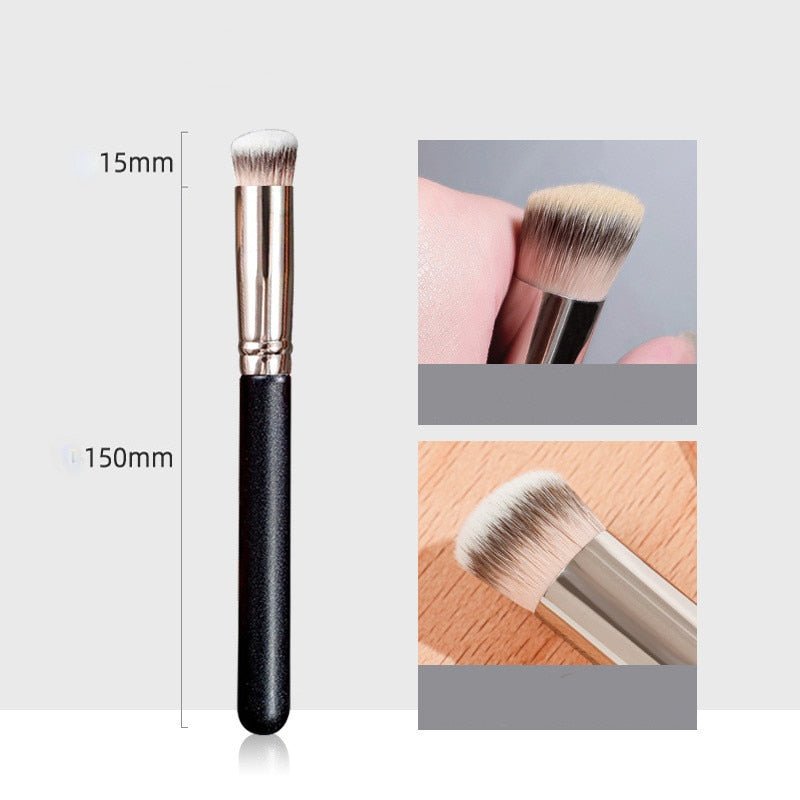 Makeup Brushes Foundation Concealer Angled Seamless Cover Synthetic Dark Circle Liquid Cream Cosmetics Contour Brush Beauty Tool