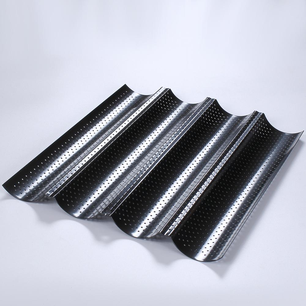 Kitchen Accessories Homemade Baguette Carbon Steel Pan French Bread Wands Baking Mold Nonstick Bakeware Pastry Tray Toaster Tool