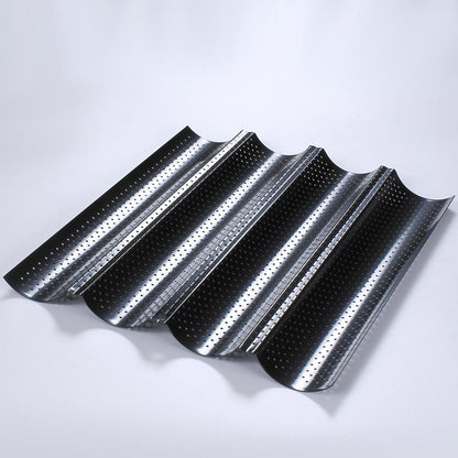 Kitchen Accessories Homemade Baguette Carbon Steel Pan French Bread Wands Baking Mold Nonstick Bakeware Pastry Tray Toaster Tool