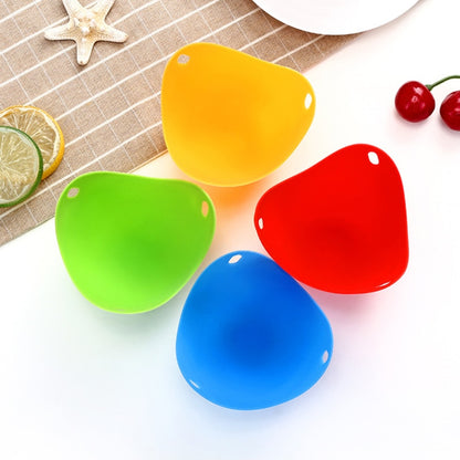 Egg Poachers Silicone Molds Cooker Tools Pancake Cookware Bakeware Steam Eggs Plate Tray Healthy Novel Kitchen Accessories