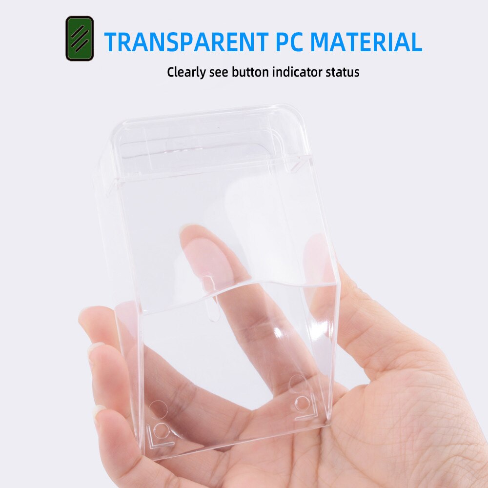 1Pcs Waterproof Protective Cover For Wireless Doorbell Smart Door Bell Ring Chime Button Transparent Waterproof Home