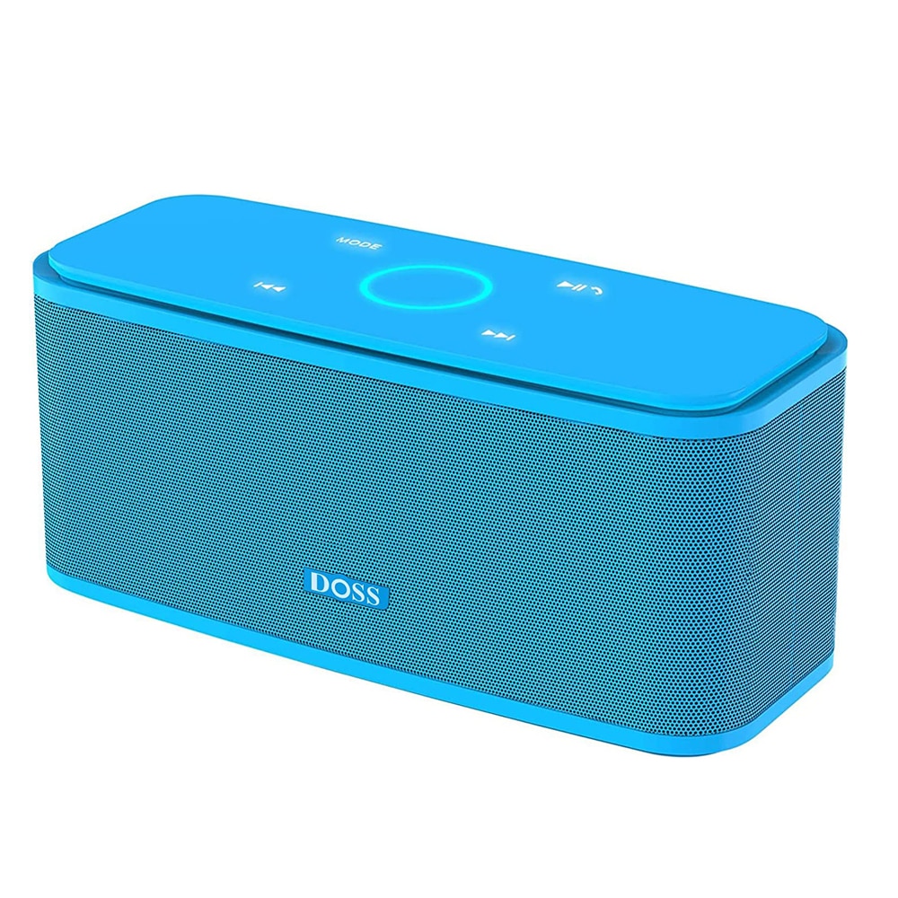 DOSS SoundBox Touch Control Bluetooth Speaker Portable Wireless Loud Speakers Stereo Bass Sound Box Built-in Mic for Computer PC