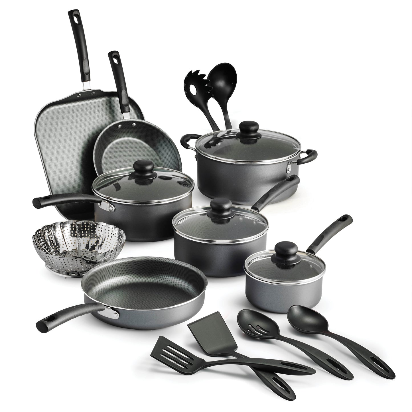 Tramontina Primaware 18 Piece Non-stick Cookware Set, Red