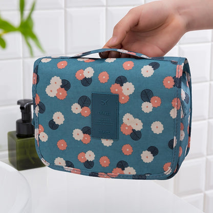 Nylon Hook Cosmetic Bag Women Makeup Bag High Capacity Toiletries Storage Pouch Travel Make Up Organizer Waterproof Beauty Bags