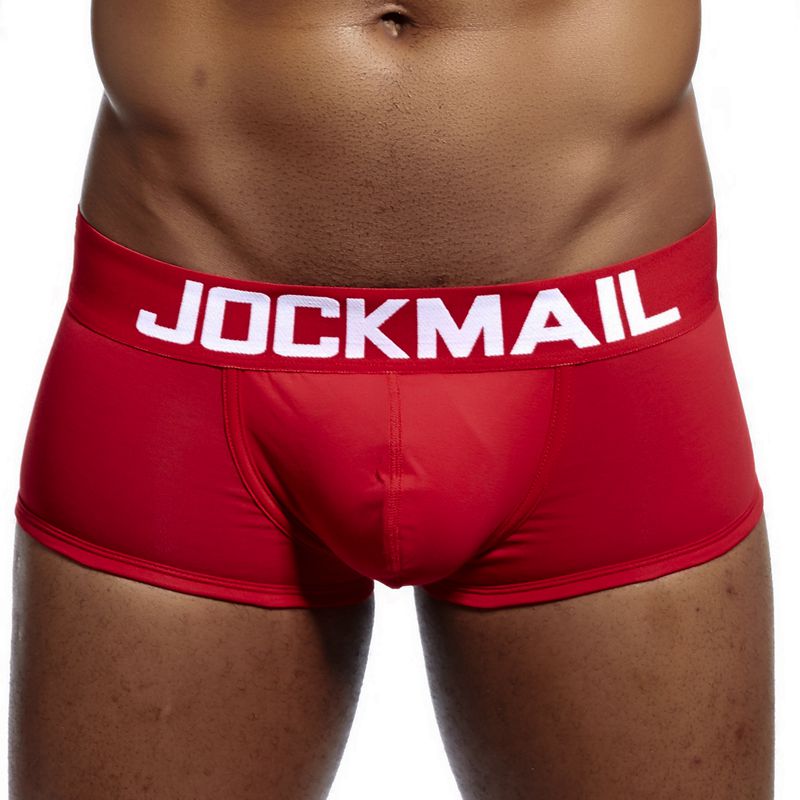 JOCKMAIL Sexy Men&#39;s Cotton Panties Boxer Male Underwear Solid Men&#39;s Shorts Breathable Underwear Striped Boxer shorts  men boxer