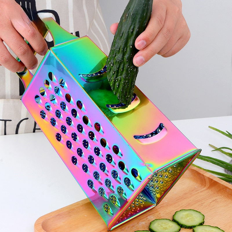 Stainless Steel Multi-Sided Peeler Cucumber Potato Four-Sided Kitchen Creative Planer Vegetable and Fruit Peeler