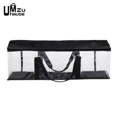 Large DVD Storage Bags CD VCD DISC Books Zip Portable Toy Clothes Desk Organizer Handle Big Clear Pouch Home Office Organization