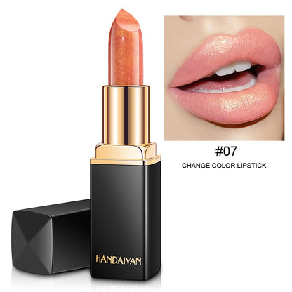 Waterproof Nude Glitter Lipstick 9 Colors Long Lasting Non-stick Cup Velve Red Mermaid Sexy Shimmer Lipsticks Makeup Cosmetic