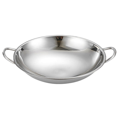 Stainless Steel Stockpot Camping Stew Pan Griddle Metal Pans For Cooking Kitchenware Cookware