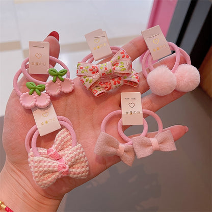 Baby Hair Band Girls Ties Bows Elastic Rubber Band Scrunchies Elastique Cheveux Fille Haar Kids Hair Accessories Kids Hairband