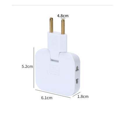 EU Plug 180 Degree Rotatable Socket Converter 3 in 1 US Extension Plug Multi-Plug Mini Slim Wireless Outlet Adapter Sockets