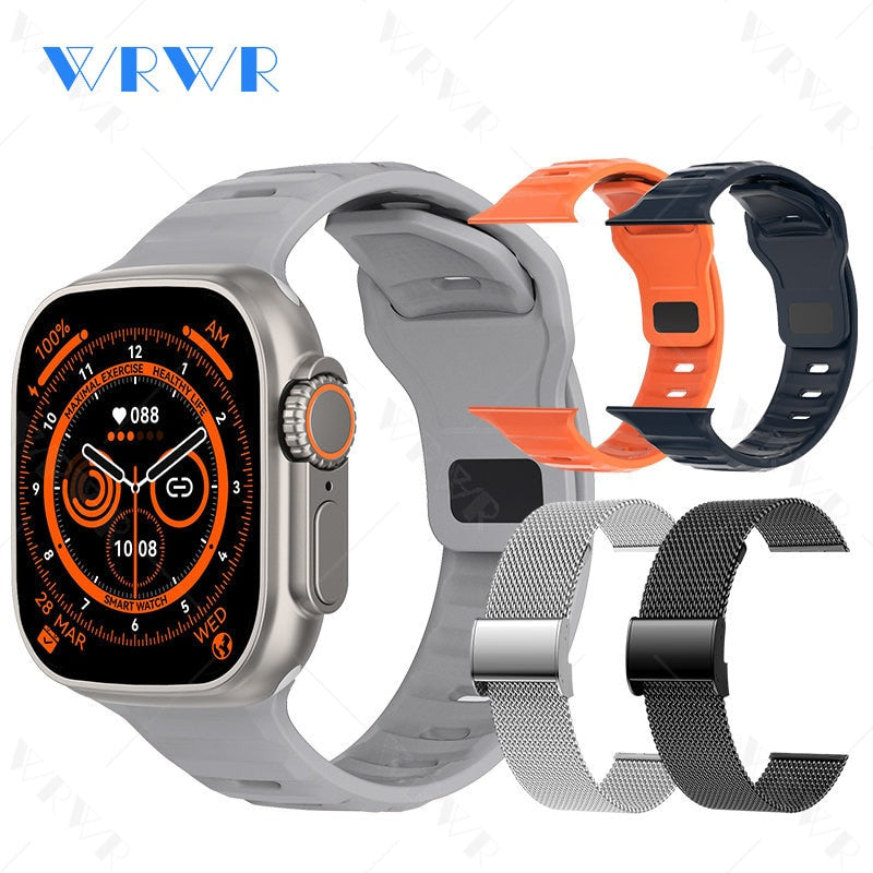 2023 Smart Watch Ultra Series 8 NFC Smartwatch Men Women Bluetooth Calls Wireless Charging Fitness Bracelet 2 Inch HD Screen