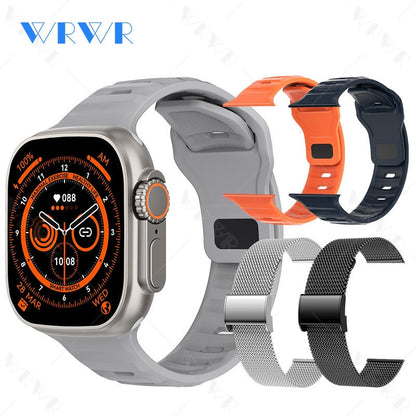 2023 Smart Watch Ultra Series 8 NFC Smartwatch Men Women Bluetooth Calls Wireless Charging Fitness Bracelet 2 Inch HD Screen