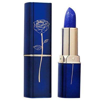 Blue Rose Lipstick Temperature Color Changing Lip Moisturizing Balm Female Makeup Sexy Lip Gloss Shiny Lipstick Free Shipping