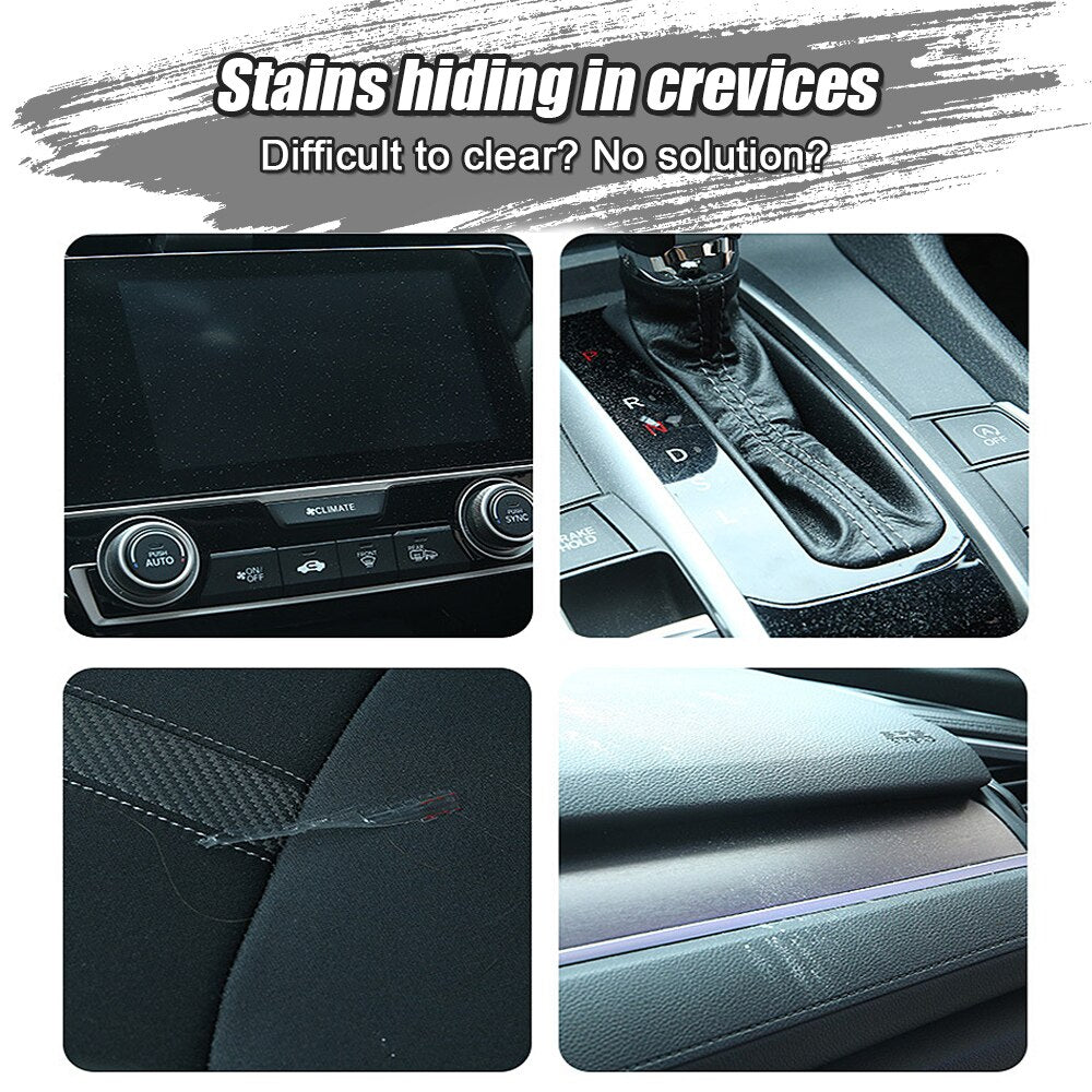 Car Interior Nylon Cleaning Soft Brush Dashboard Air Conditioner Outlet Detail Cleaning Brush Gap Dust Removal Articles for Cars