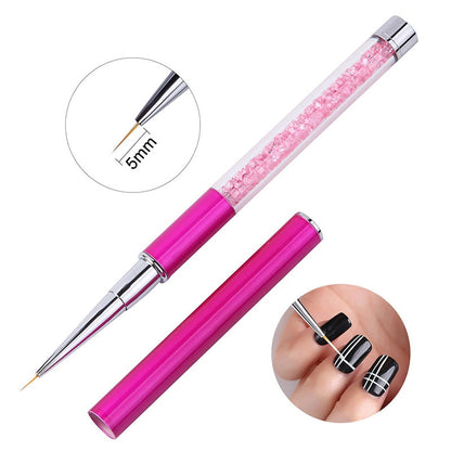 1PC Gradient Nail Brush Ombre Art Brushes For Manicure Uv Gel Polish Draw Paint Pen New Beauty Nail Tools Set