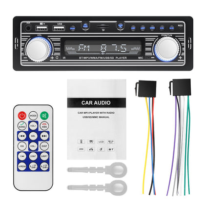 1 Din Car Radio Stereo Player Digital Bluetooth Video MP3 Player FM Radio Stereo Audio ISO USB/SD with In Dash AUX Input