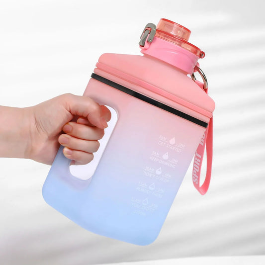 2.2 Liter Water Bottle Large Capacity Gradient Color Water Kettle Drinking Beverage Water Cup Sport Drinking Water Bottle