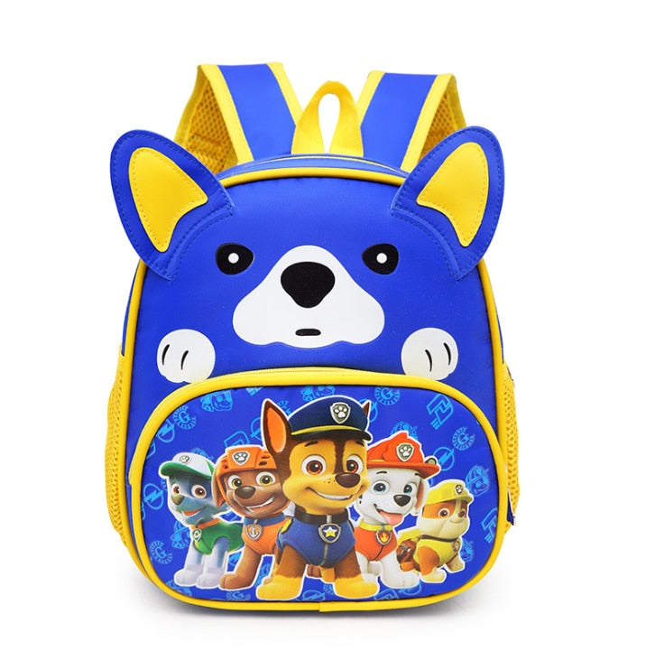 2021 New Paw Patrols Toy Cartoon School Backpack Cartoon Lighten Kindergarten Bag Chase Skye Marshall Figure Print for Kids 2-8Y