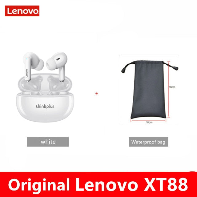 NEW Original Lenovo XT88 TWS Wireless Earphone Bluetooth 5.3 Dual Stereo Noise Reduction Bass Touch Control Long Standby headset