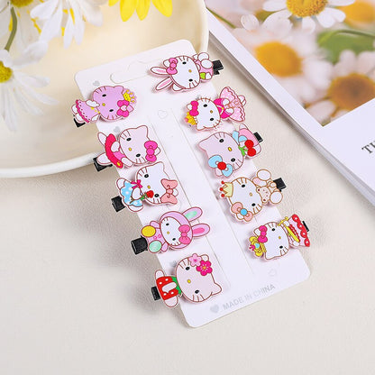 10PCS/Set New Cute Cartoon Unicorn Hair Clips for Girls Colorful Sweet Unicorn Hairpin Kids Barrette Hair Accessories for Girls