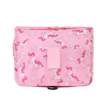 Nylon Hook Cosmetic Bag Women Makeup Bag High Capacity Toiletries Storage Pouch Travel Make Up Organizer Waterproof Beauty Bags