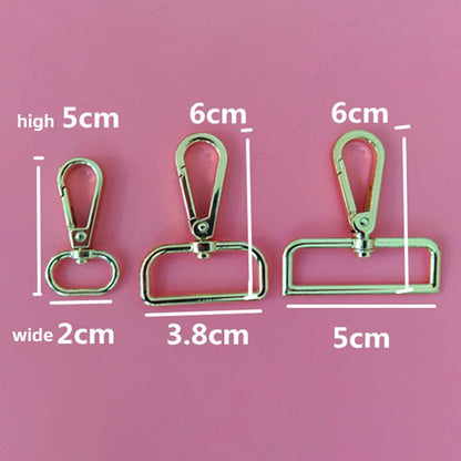 1 Pair Gold Silver Pure Copper Bag Zipper Transform Buckles Accessories DIY Handbag Repair Kit Replace Chain Buckle Adjust Hardw