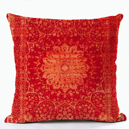 2021 New Ethnic Persian Carpet Print Linen Pillows Case Hot Bohemian Decorative Geometric Throw Pillows Sofa Couch Home Decor