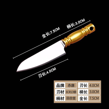 Portable Mini Small Kitchen Knife Outdoor Knife Pendant Gift Fruit Knife Sharp Camping Carry Pocket Knife Open Delivery Tools