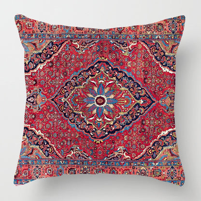 2021 New Ethnic Persian Carpet Print Linen Pillows Case Hot Bohemian Decorative Geometric Throw Pillows Sofa Couch Home Decor