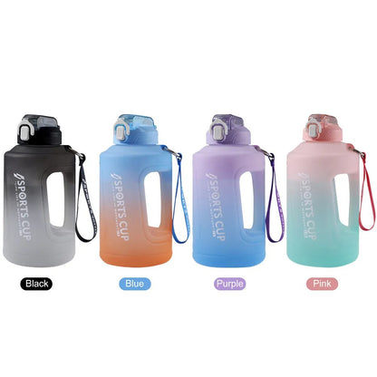 2.3L Sports Water Bottle With Handle Large Capacity Sports Outdoor Gym Fitness Dumbbell Water Kettle Training Sports Bottles