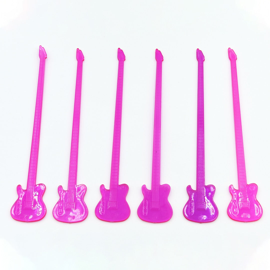 6PCS 18.5CM Stirring Plastic Stirrers Kitchen Bar Tool Juice Party Cocktail Drink Mixer Swizzle Stick Wine Agitators