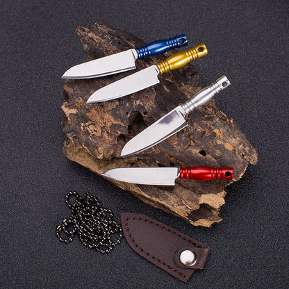 Portable Mini Small Kitchen Knife Outdoor Knife Pendant Gift Fruit Knife Sharp Camping Carry Pocket Knife Open Delivery Tools