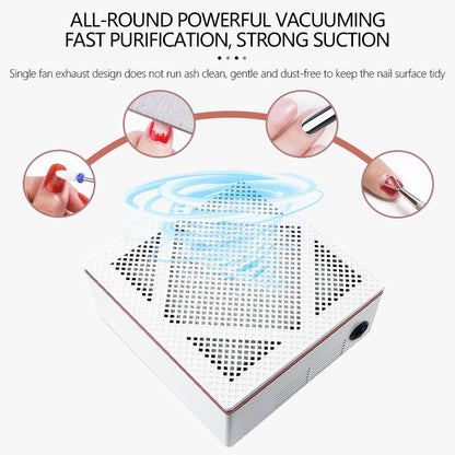 Big Power Nail Vacuum Cleaner Professional Nail Dust Collector With Filters Dust For Manicure Pedicure Nail Equipment Salon Tool