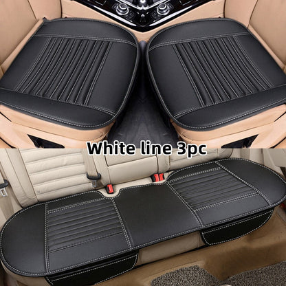 AUTOYOUTH Four Season Seat Cover PU Leather Car Seat Cushion Automobiles Seat Cover Universal Car Chair Protector Pad Mat Auto