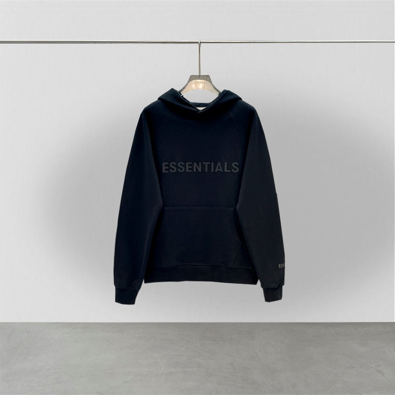 Essentials hoodie 3D rubber lettering logo sweatshirt High quality hip hop loose unisex oversize fashion brand pullover hoodie