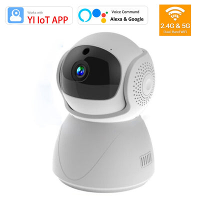 5Ghz 2.4G Dual-Band 1080P WiFi Wireless Auto Tracking Baby Monitor PTZ Security Surveillance CCTV Mini YIIOT Camera Alexa Google