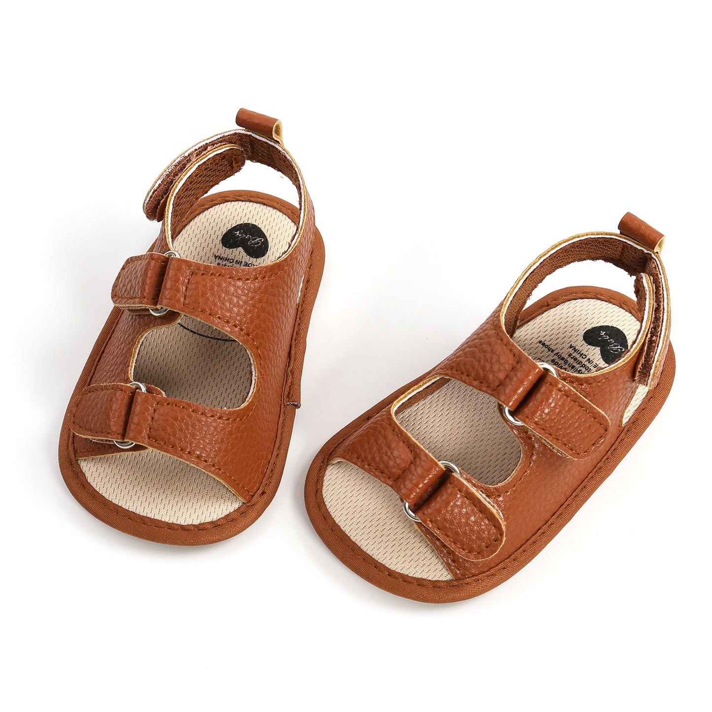 New Baby Sandals Baby Shoes Baby Boy Girl Sandals PU Soft Bottom Sole Anti-Slip Infant First Walker Crib Shoes Newborn Moccasins